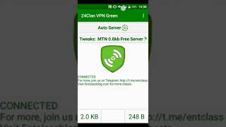 24clan vpn green settings for mtn free browsing 2019 screenshot 3