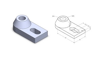 SolidWorks Tutorial  - Basic Exercise #6 (CSWA Edition) - Revolved Boss Feature