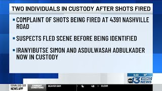 Two individuals in custody after shots fired in Franklin