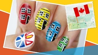 St. Johns, Canada Inspired Nail Art ∞ The World At Your Fingertips w/ cutepolish