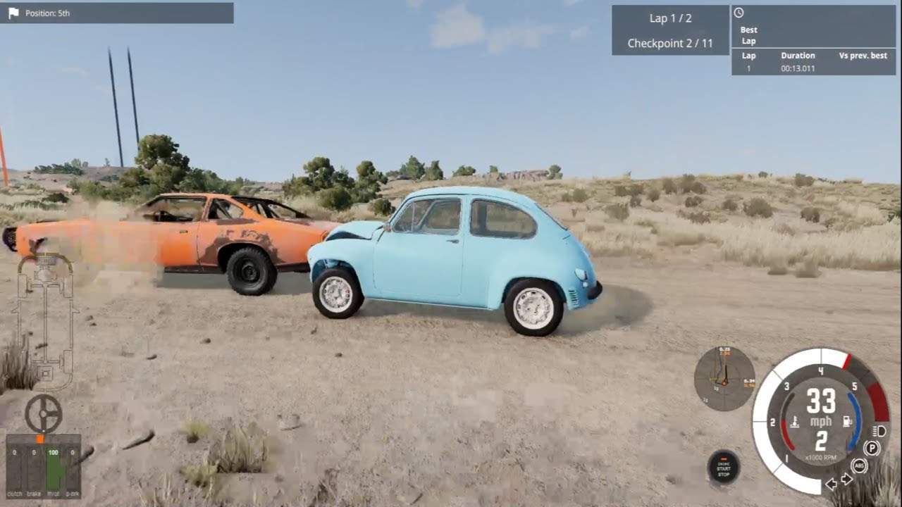 Rally Club Race B Scenario in Beamng drive