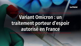 Variant Omicron : un traitement porteur d’espoir autorisé en France