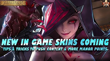 [Omniheroes] - NEW In Game skins COMING SOON! Some tips that will help you with progression!