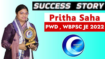 WBPSC JE 2022 Success Story || Pritha Saha || PWD || Centroid civil