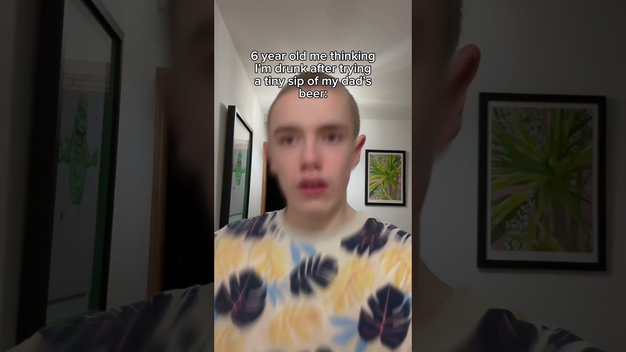 Getting absolutely wasted at 6 years old