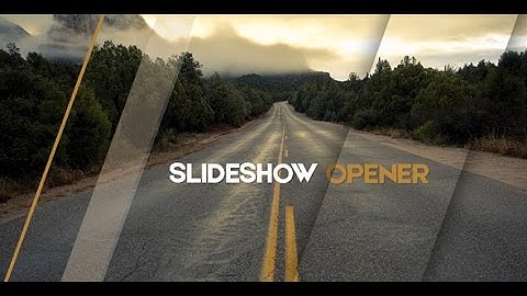 After Effects Template: Slideshow Opener