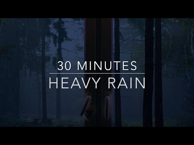 Rain Sounds ASMR - Heavy Rain on Window - 30 Minute Rain Sounds for Sleep, ADHD, Fall Asleep Fast class=