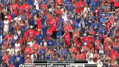 Jeff Demps 72 Yard TouchDown Run 09/04/10