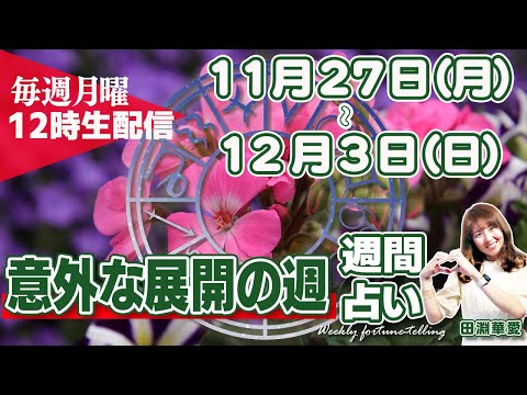 【週間占い11月27日〜12月3日】双子座満月 面白い展開、物事が意外な方に動き出す✨週後半に山羊座に水星が移動、ピシッと仕切り直し