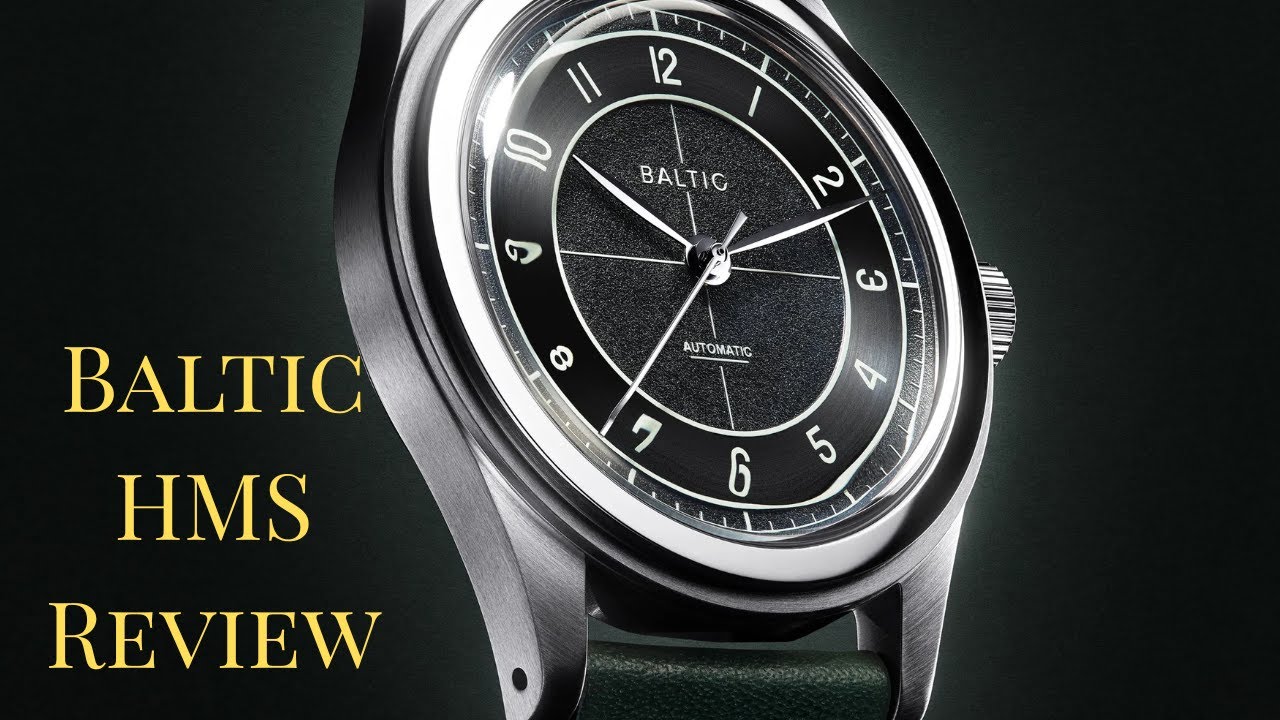 Baltic HMS watch dial in black