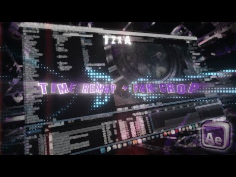 Time Remap  + Pan Crop  Tutorial After Effects AMV / GMV Tutorial | IZXA