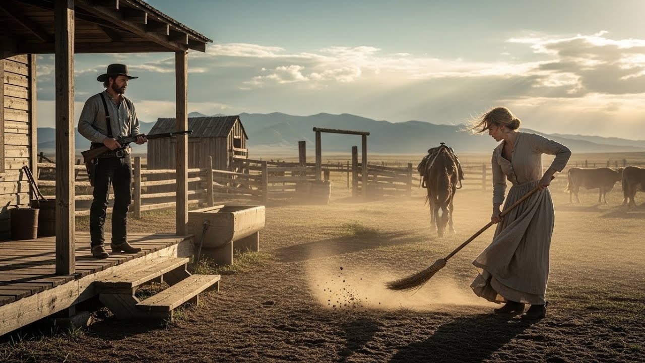 Lonely Rancher Saw a Woman Sweeping the Ranch, And He Offered Her Shelter From Storms