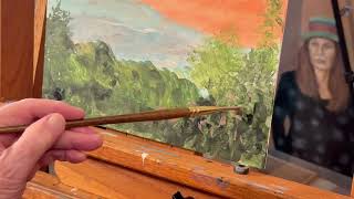Acrylic Painting Tutorial for Beginners: Fall Foliage Part 2 #acrylicpaintingtutorial