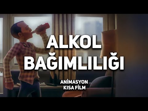 Alkol bağımlılığı animasyonu