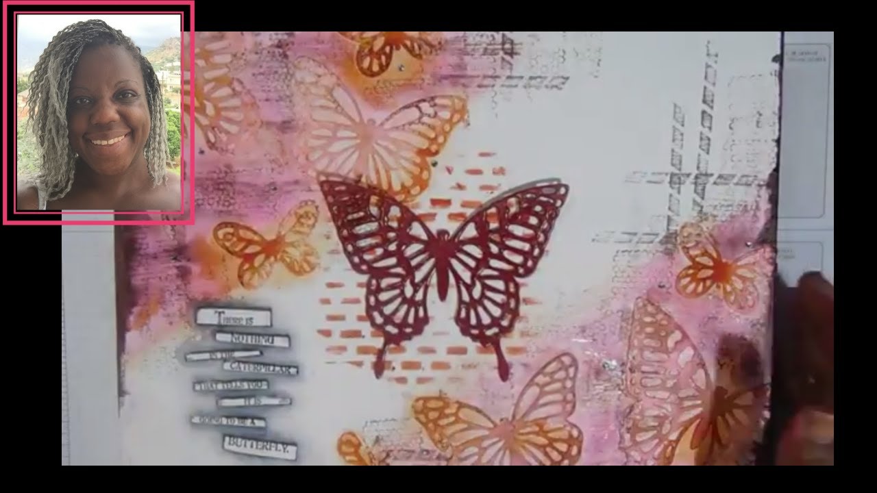 How to make a mixed media butterfly canvas 🦋 - YouTube