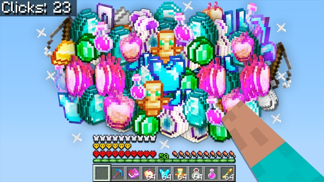 Minecraft UHC but all CLICKING is BLESSED...?!