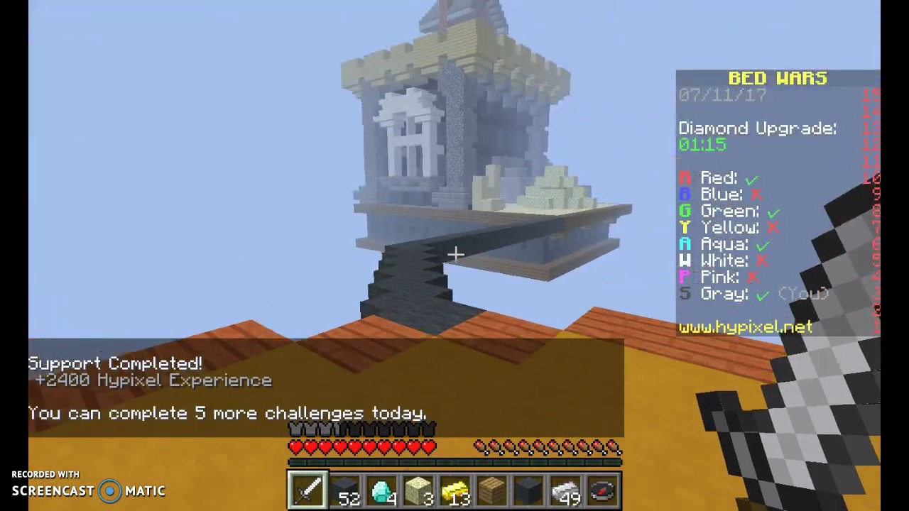 BED WARS/ SKY WARS (WE RECTED THEM ?) 2 YouTube