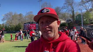 Georgia baseball coach Wes Johnson talks historic 16-1 start, weekend sweep