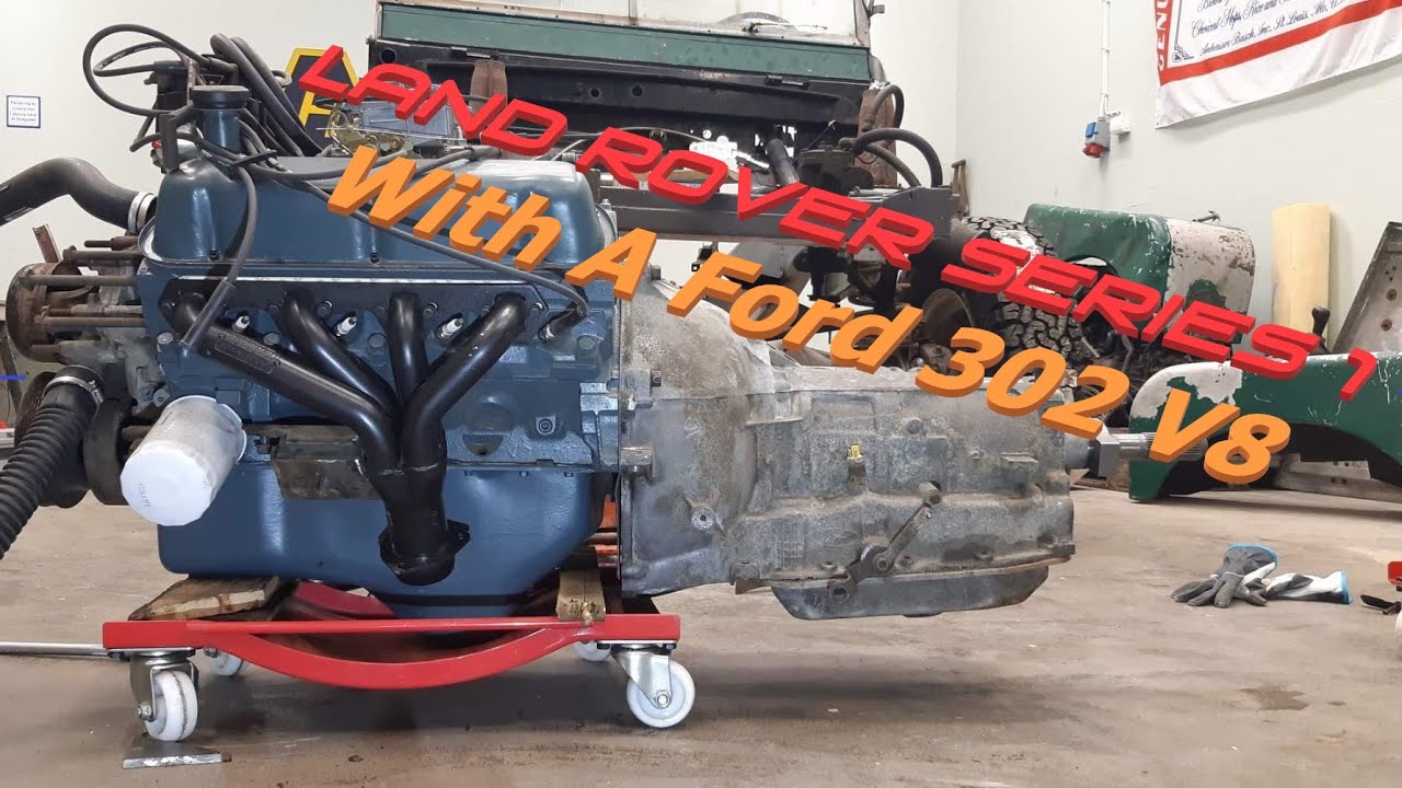 Make the Hedman Headers fit on the Ford 302, Land Rover series 1 YouTube