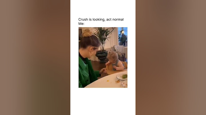 Flirty baby girl has a crush