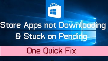 Windows 10 Store Apps not Downloading and Stuck on Pending (Simple fix)