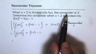 Q10 Remainder Theorem Application Remainder of Expression
