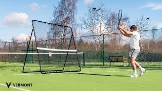 Solo Tennis Training Made Easy | Vermont Jumbo Rebounder [9x7ft]