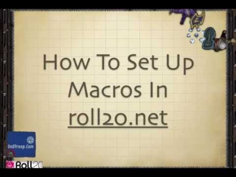 Easy Roll20 Macro Guide