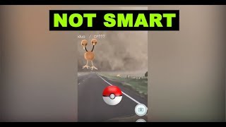 Playing Pokemon GO in a Tornado