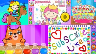 Princess colouring game 🎮#share #nicee #trending #viral #new #love #like #subscribe #share  screenshot 5