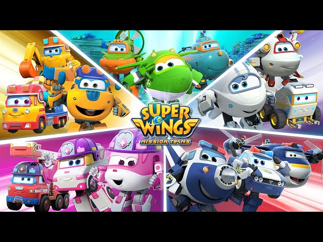 [SuperWings Transform!] Superwings Mission Teams Transform Compilation | super wings team class=