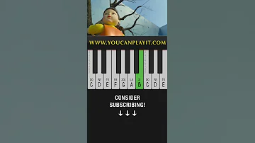 Squid Game EASY Piano Tutorial Red Light Green Light Shorts PianoTutorial SquidGame 