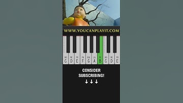 Thumbnail of Squid Game | EASY Piano Tutorial | Red Light Green Light #Shorts #PianoTutorial #SquidGame