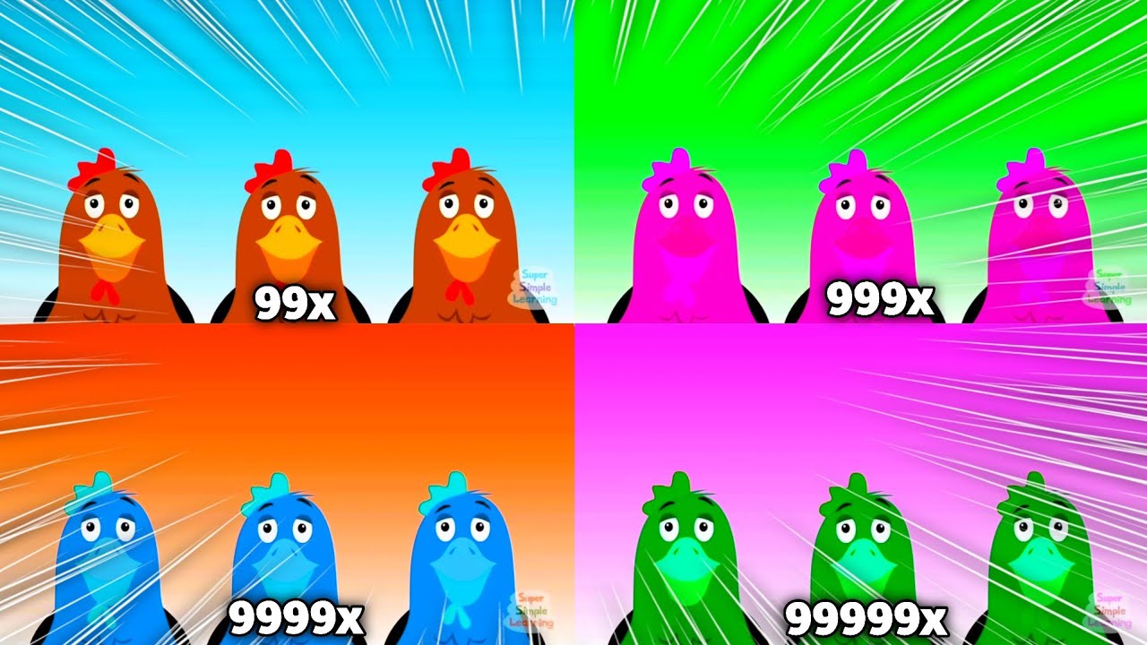 Super Simple Songs Squeak Squeak Intro Boosted at 999999x Speed ​​Klasky Csupo Effects!