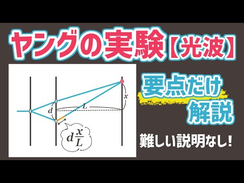 ヤングの実験 難しい説明なしで要点だけ解説【光波】
