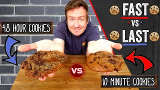 48 Hour Vs 10 Minute Chocolate Chip Cookies Fast Vs Last