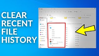 how to clear recent files history windows 11 / 10 file explorer | remove recent files history ✅