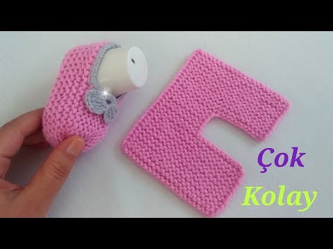 ÇOKKK KOLAY PATİK MODELİ / bebek patiği yapılışı / very easy baby shoes