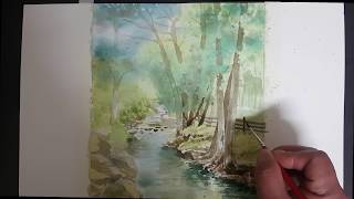 painting brush watercolor easy riverside line way