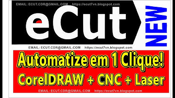 eCut 7 para CorelDRAW 2025｜Placas·CNC·Processamento a Laser automatizado com ! A ferramenta de