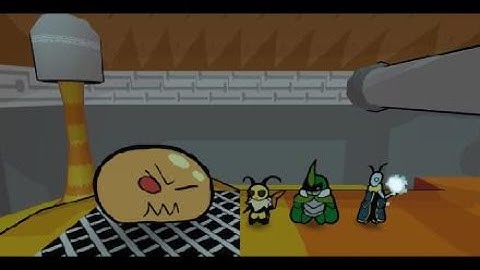 AHONEYNATION boss fight (BugFables) ps4