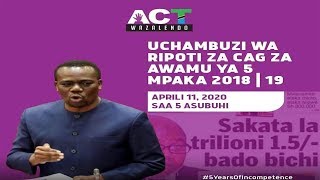 ZITTO KABWE ALIVYOCHAMBUA RIPOTI YA CAG ATOA USHAURI HUU