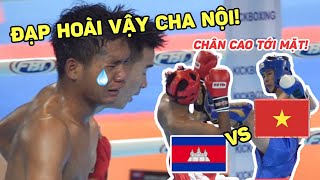 SEA Games 32 | Những cú lau mặt "BẰNG CHÂN" của võ sĩ Đăk Lăk khiến đối thủ Campuchia UẤT ỨC rời sàn