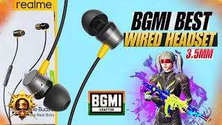 REALME BUDS 2 ! best gaming headset 2025 ! gaming earphones ! bgmi best wired earphones #bgmi