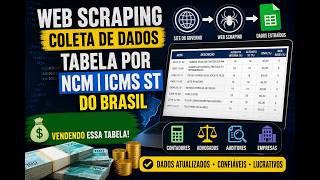 Web Scraping de forma simples, Tabela de ICMS ST do brasil, Auditoria  na sua base de dados de NFe