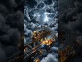 Tiny Indonesian Train Exploring a Magical Sky World ☁️🚂 #train #miniaturkeretaapi #tinyworld