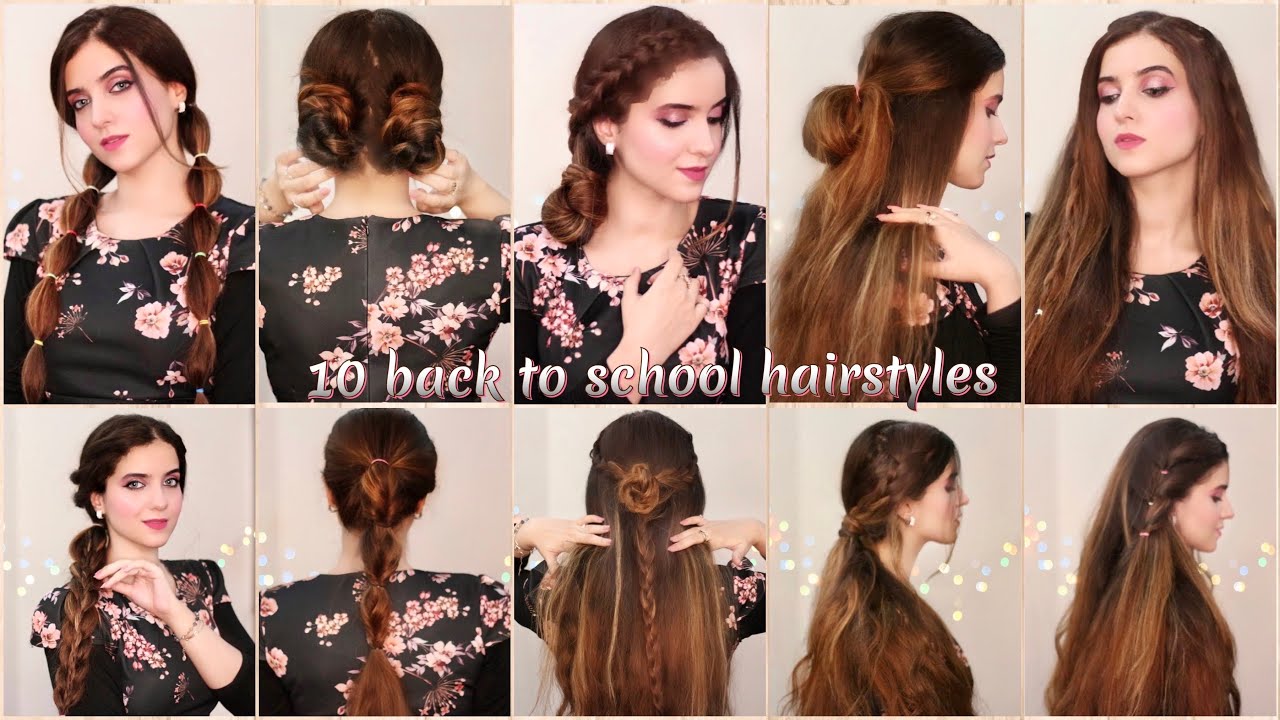 10 Back to School Hair Styles Part 2 | Daily hairstyles | Easy ...