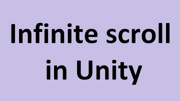 Infinite scroll in Unity