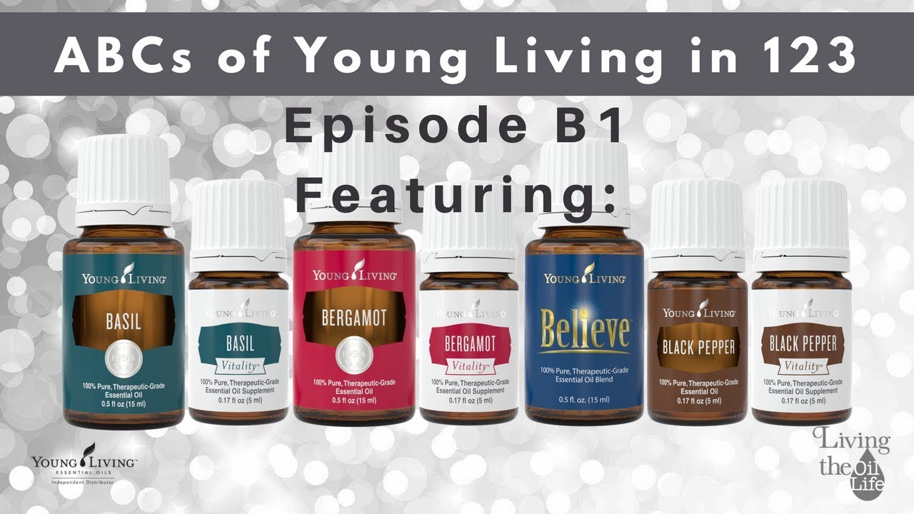 Basil, Bergamot, Believe & Black Pepper w their Vitality oils for ABCs