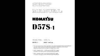 Komatsu D57S-1 Dozer Service Manual